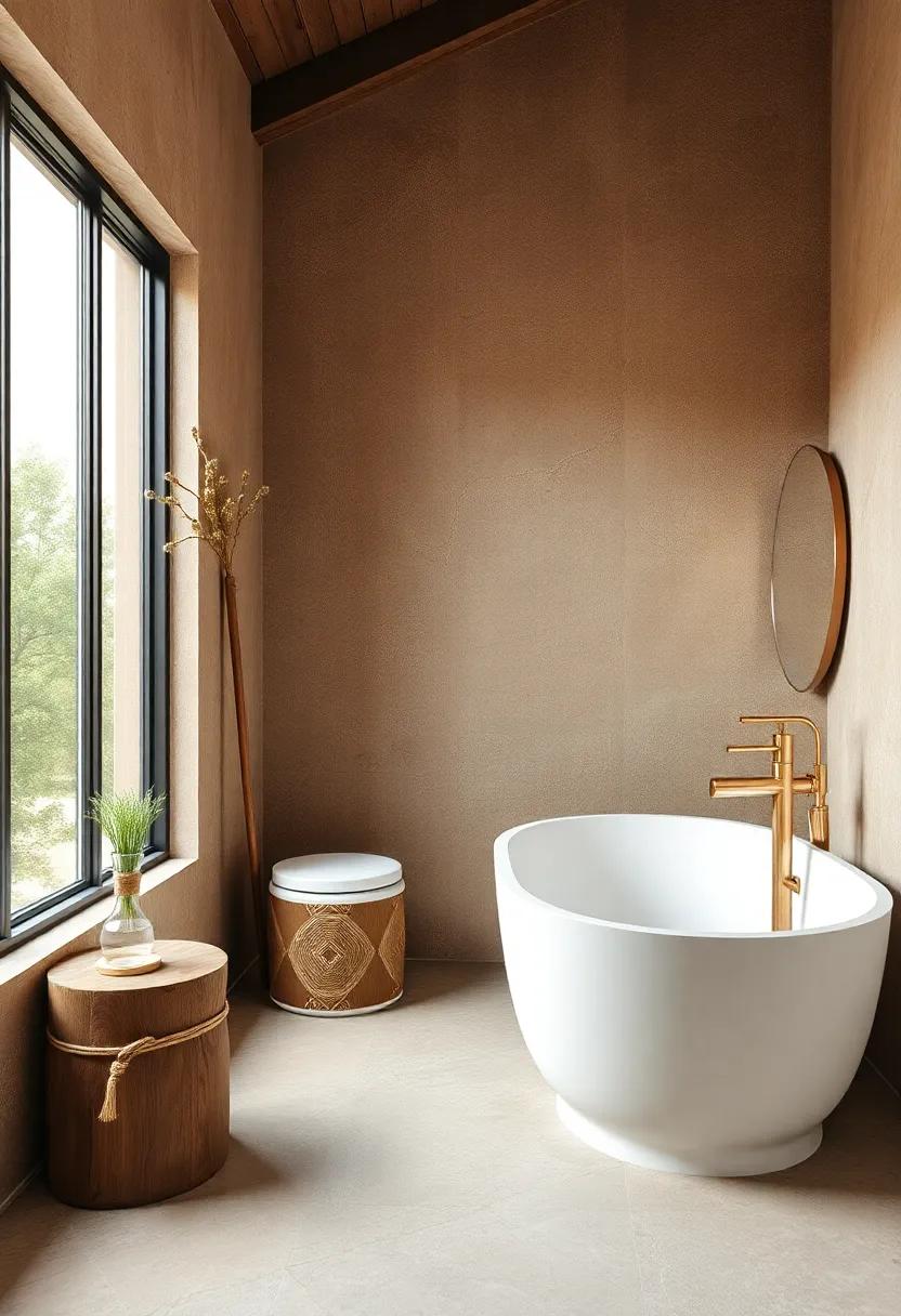 Embracing natural Textures for a Cozy ​Rustic Bathroom Ambiance