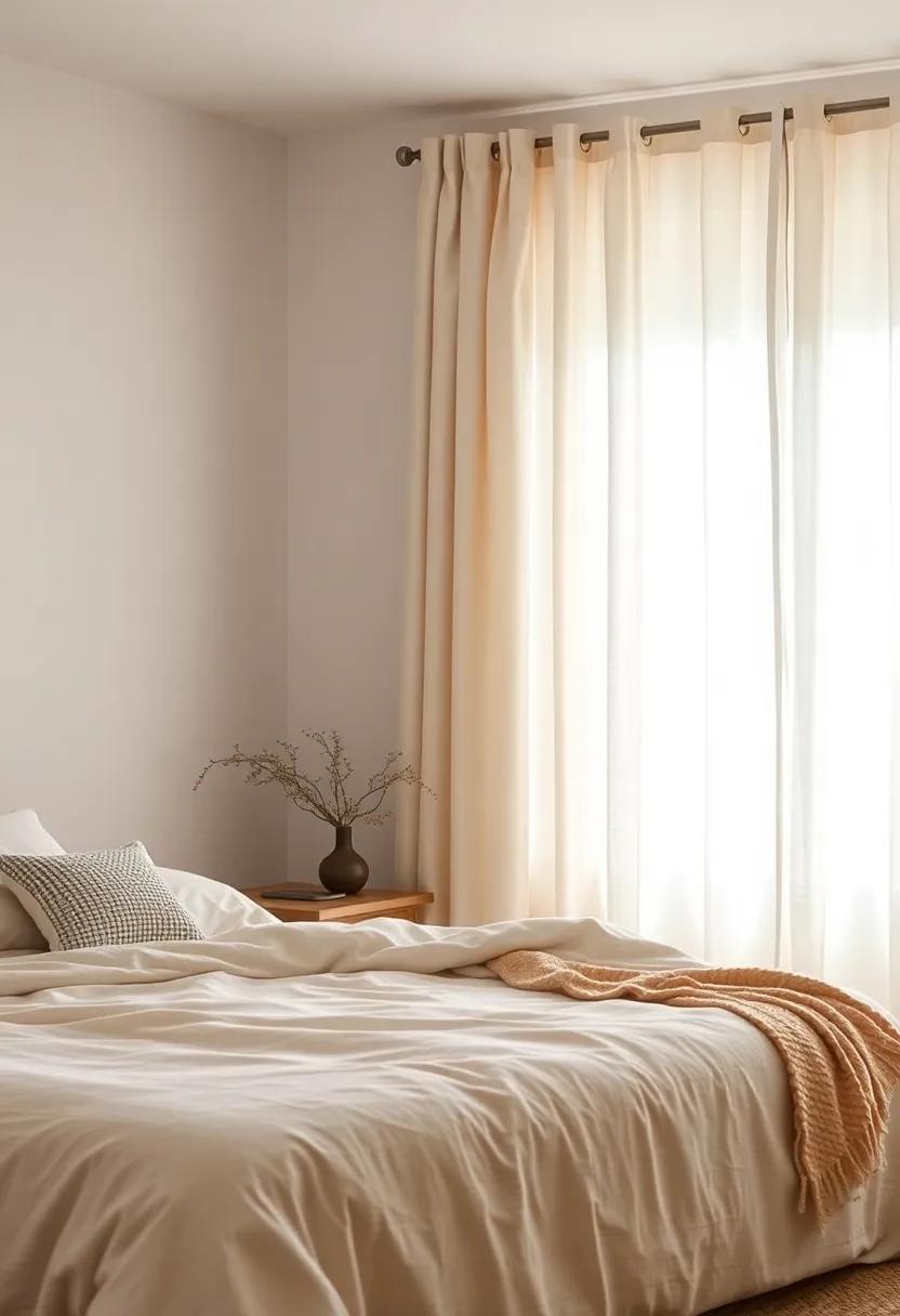 Soft Curtains: Choose lightweight linen or cotton curtains⁤ in⁢ muted colors‍ to let in natural light⁣ while maintaining privacy