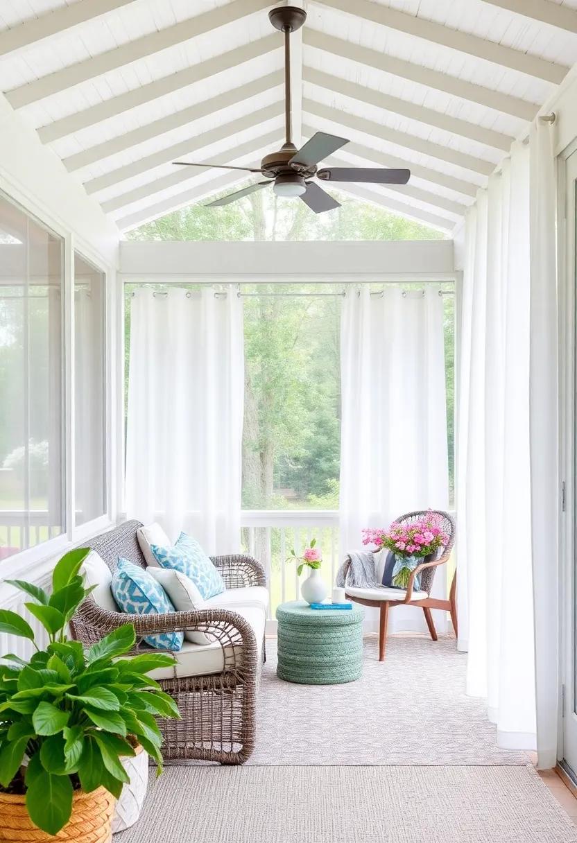 Hang Dreamy Curtains: Use light, ⁤airy⁢ fabrics for curtains to soften⁤ the space and ‍provide privacy ​while still ⁢allowing in natural light