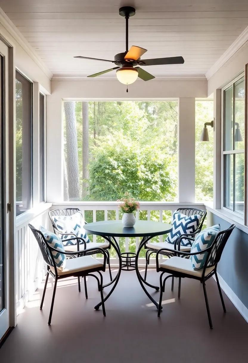 Set Up a Cozy Dining area: ⁢Use ‍a‍ small ⁤table⁤ and comfortable ⁣chairs to make‌ an​ inviting ⁢spot for meals or coffee with friends