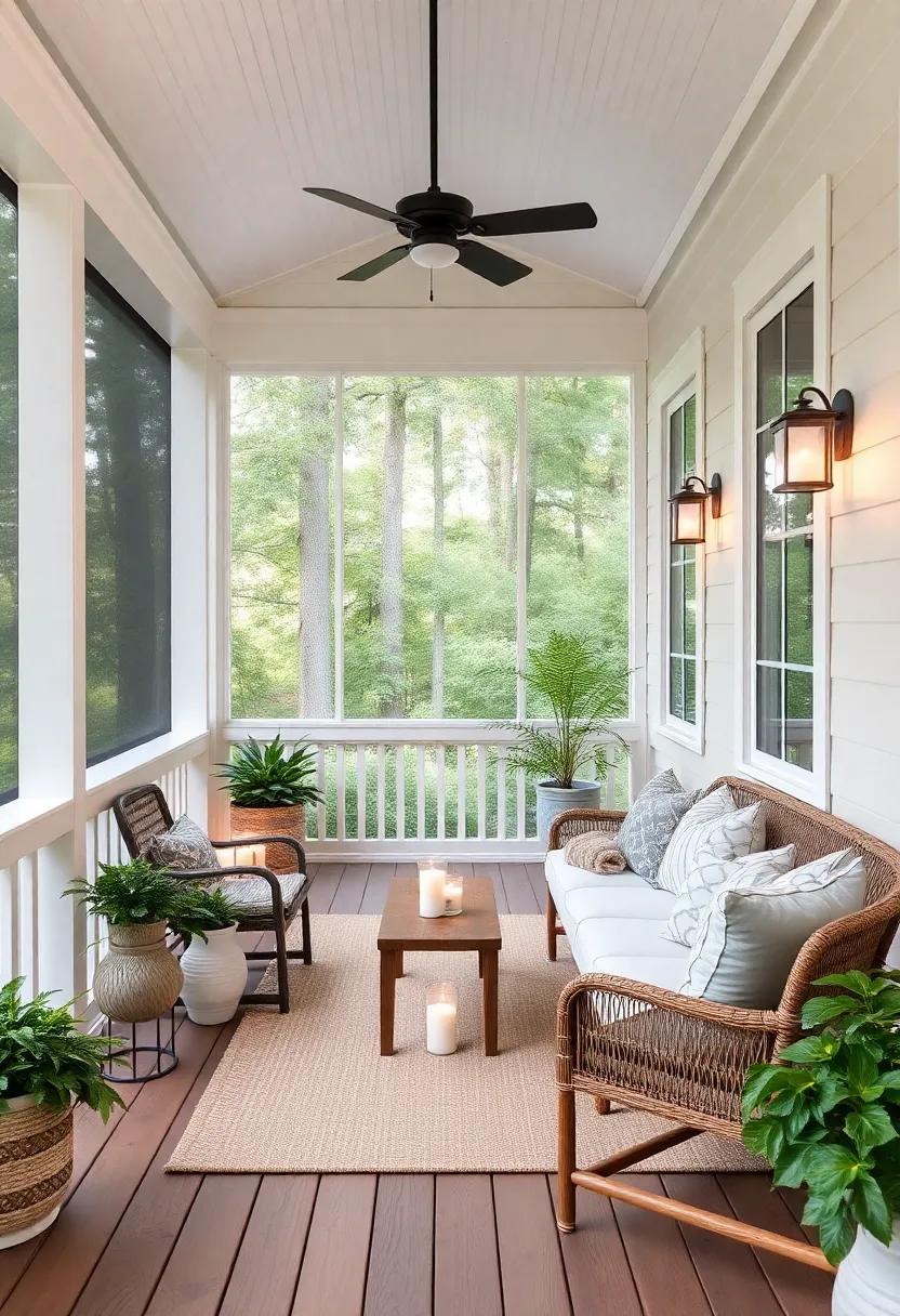 Use Scented Candles: Place ⁣candles of your favorite scents ⁤around ⁣the porch to ⁣create‌ a⁢ soothing atmosphere ⁢and enjoyable aromas