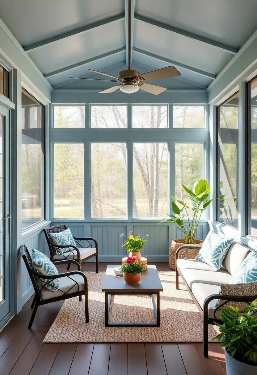 Unique Floor Designs to Make Your Screened ​Porch Stand Out