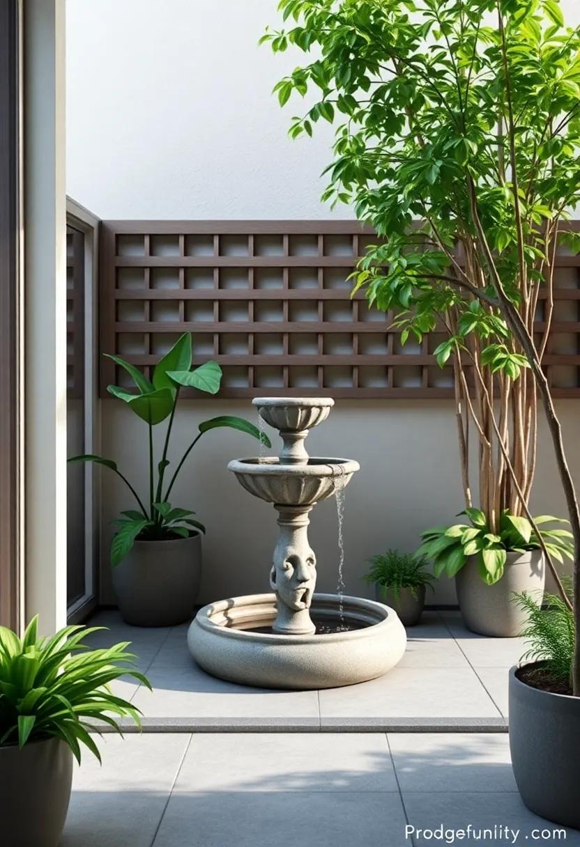 Calming⁢ Waters: Introducing Small Fountains or Water Features for Tranquility