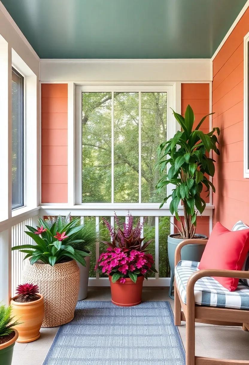 Inviting Vibrancy: Selecting the Perfect Color Palette for Your screened Porch Garden