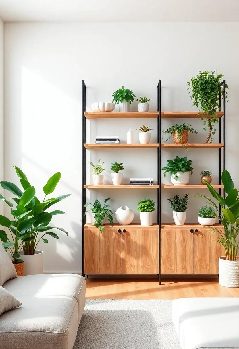 Incorporating Minimalist‌ Shelving for a‍ Clean,Green Look