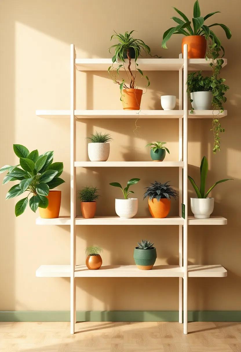 The Role of ​Color in Harmonizing Plants and ⁢Shelving