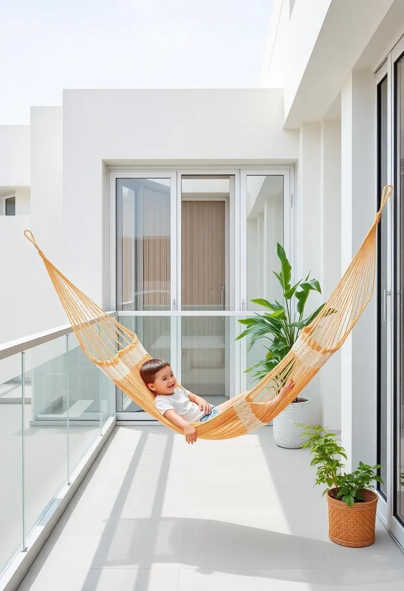 Childhood Dreams: Hammocks as a Fun Escape for Kids on the Balcony