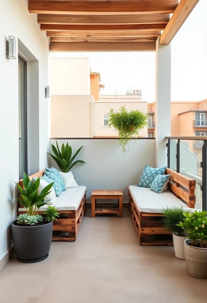 Pallet ⁣daybeds For ‌Sun Soaked Balcony Relaxation