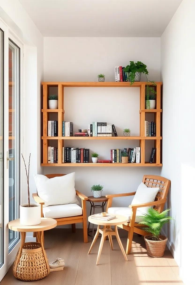 Pallet Bookshelves ​For ‍A Literary ⁣Inspired Balcony Corner