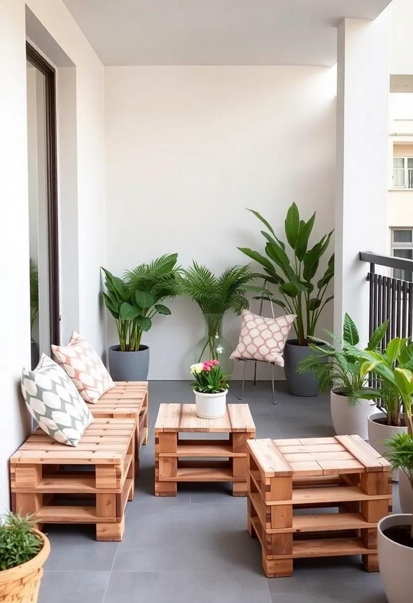 Pallet Stools⁢ For Casual Balcony Seating ‌Arrangements