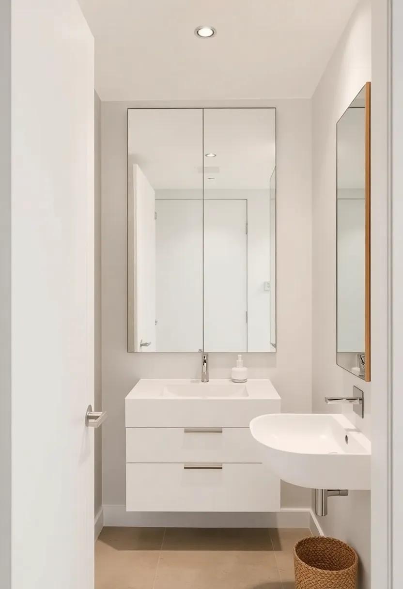 Transforming Small Bathroom ‍Closets with Mirrors and ‍Reflections