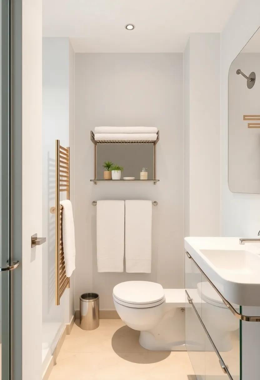 combining Towel⁤ Storage ⁢with‍ Brilliant Lighting in ⁢small Bathrooms
