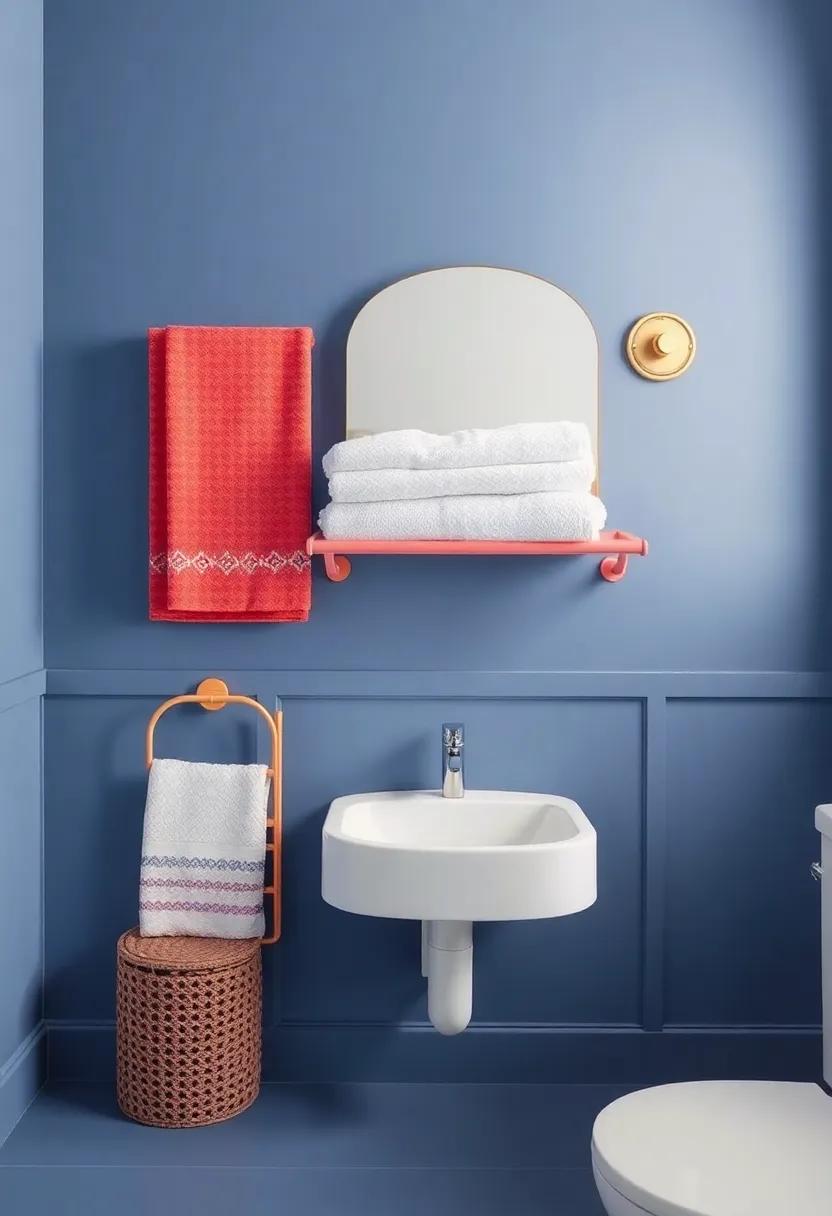 Colorful ‌Towel‍ Racks That Double‌ as Decorative ⁣Accents