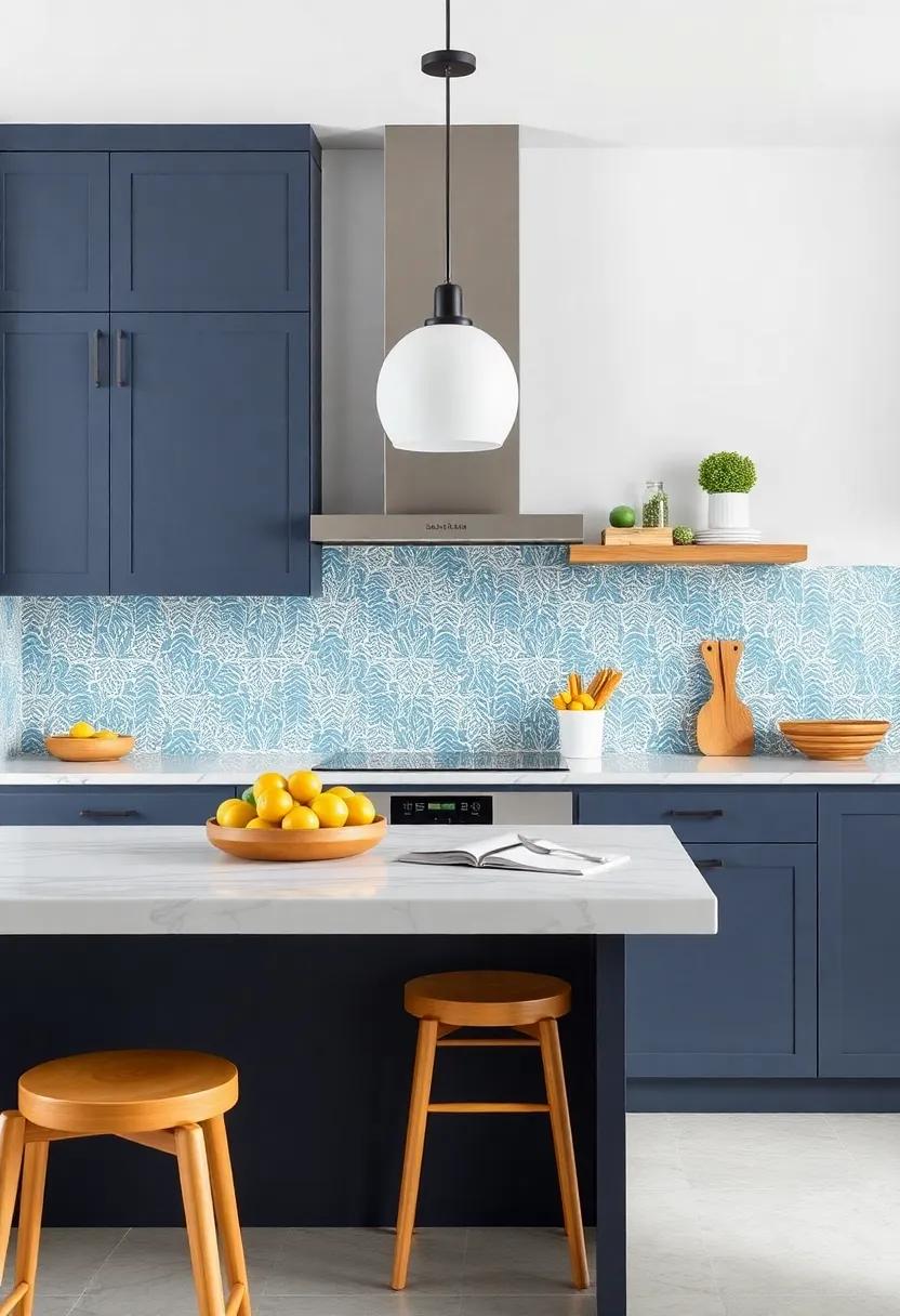 playful​ Patterns: Enhancing ⁤Breakfast ⁣Bars with Unique Backsplashes