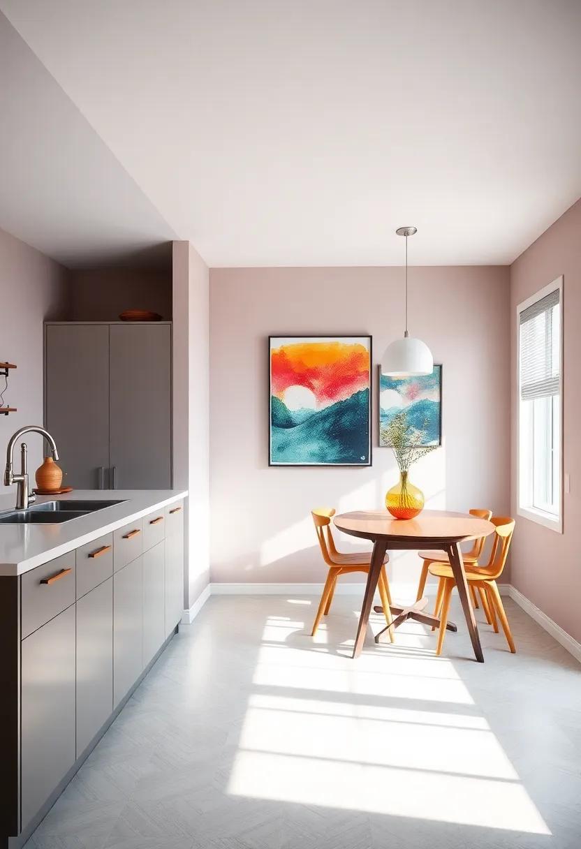Colorful ⁣Art​ and Wall Decor That Personalize Small dining Rooms