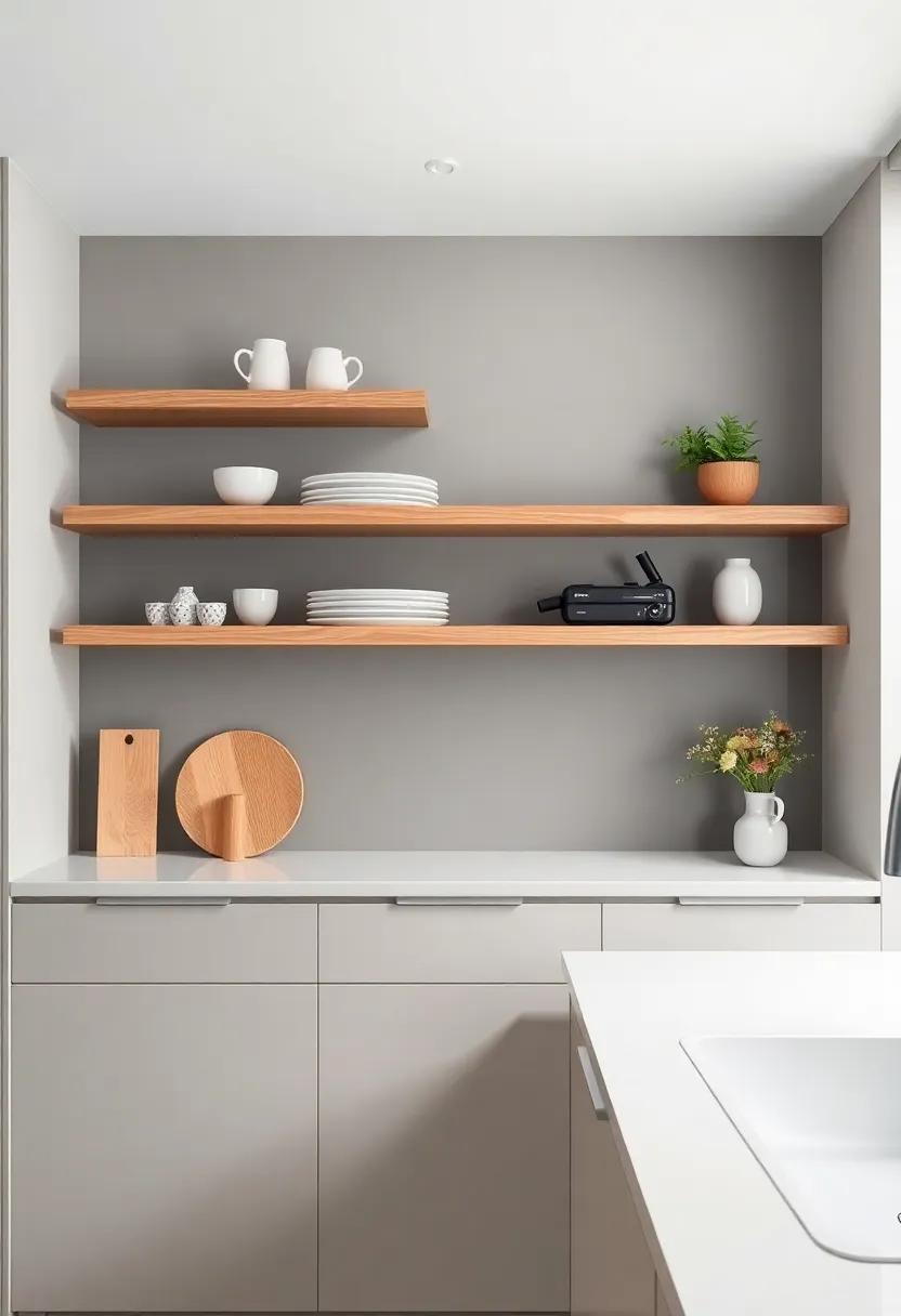 Integrating​ floating Shelves‌ with Modern Kitchen Trends