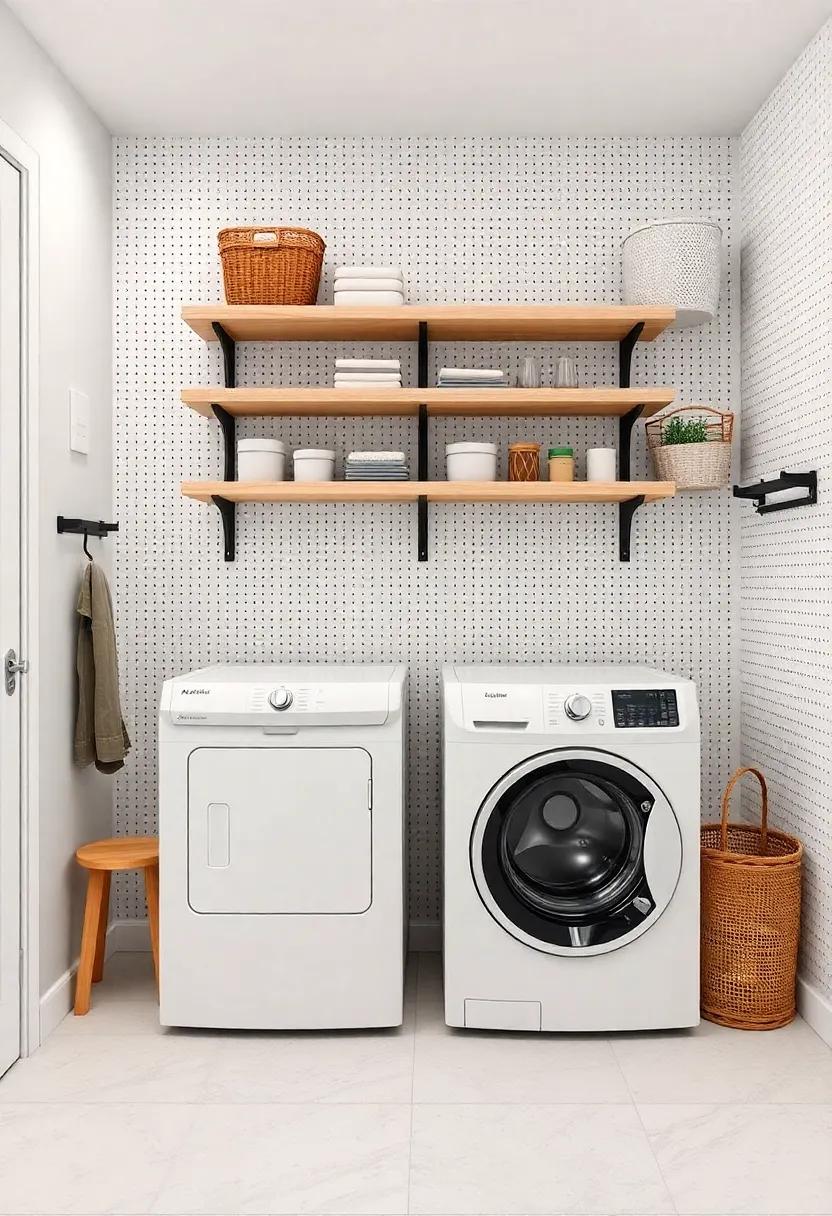 Creative Use of Pegboards ​as Writable and Adaptable Shelving