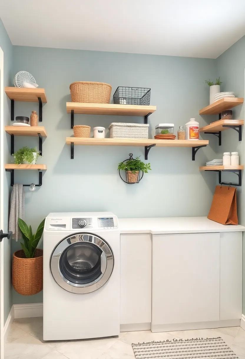 Crafting a Space-Saving Laundry Room with multi-Functional Shelves