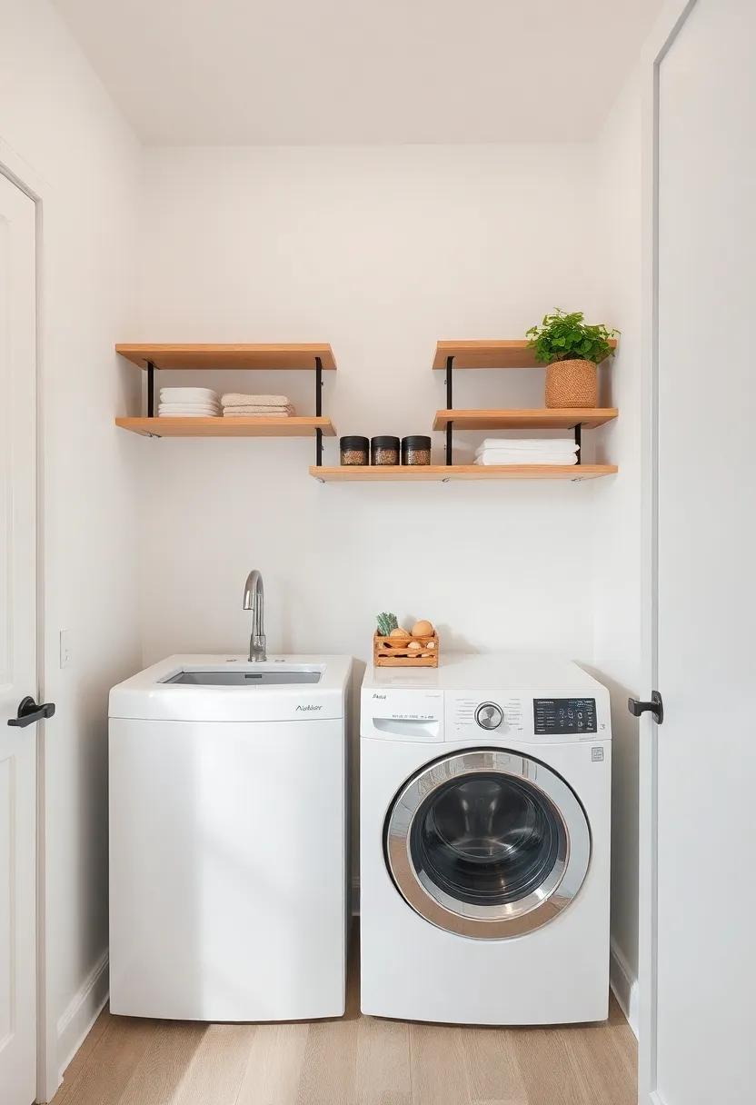 Using Open Shelves to⁤ Create a⁣ Breathable Aesthetic ⁢in Laundry⁣ rooms