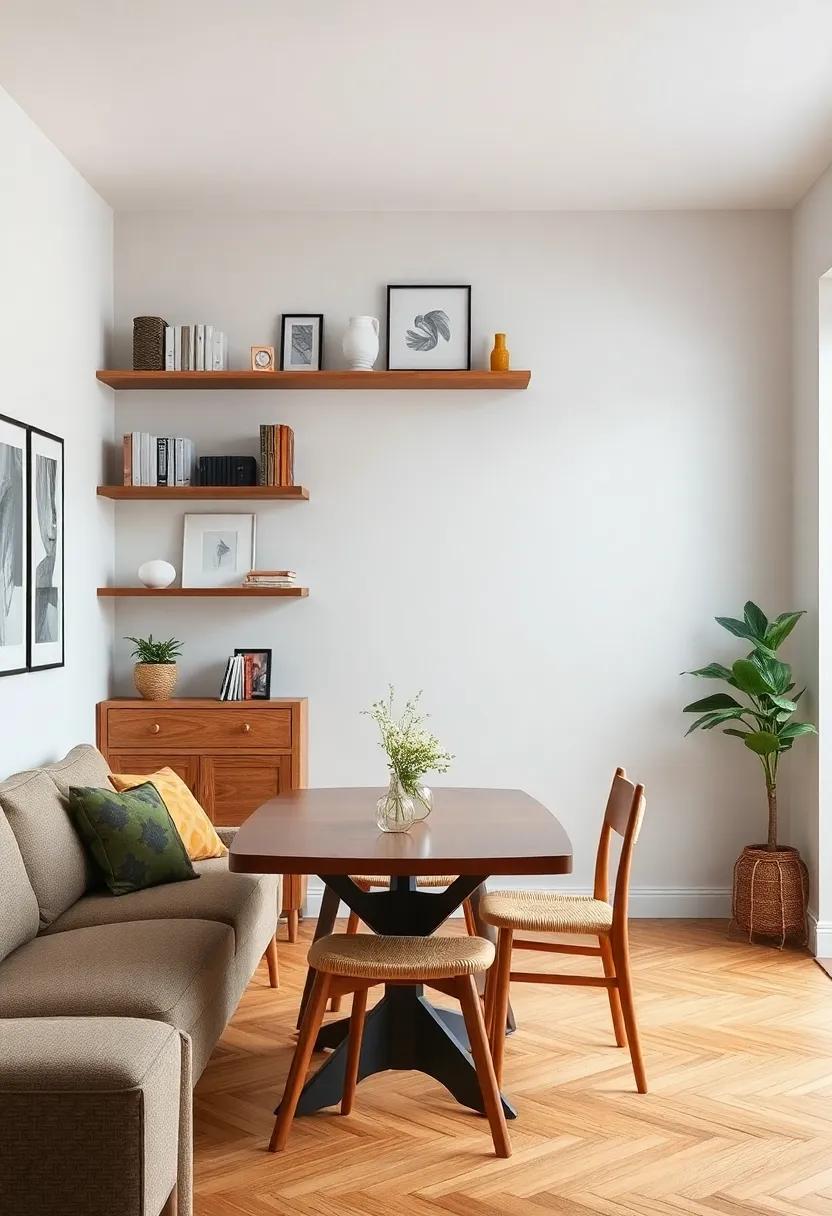 Smart Use of Wall Space for Shelving and Displaying Treasures