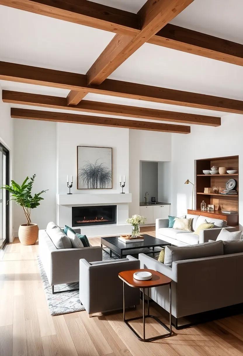 Incorporate Mirrors: Strategic placement of ​mirrors can reflect light and visually expand ‌the space, accentuating the beauty​ of the exposed ‌beams