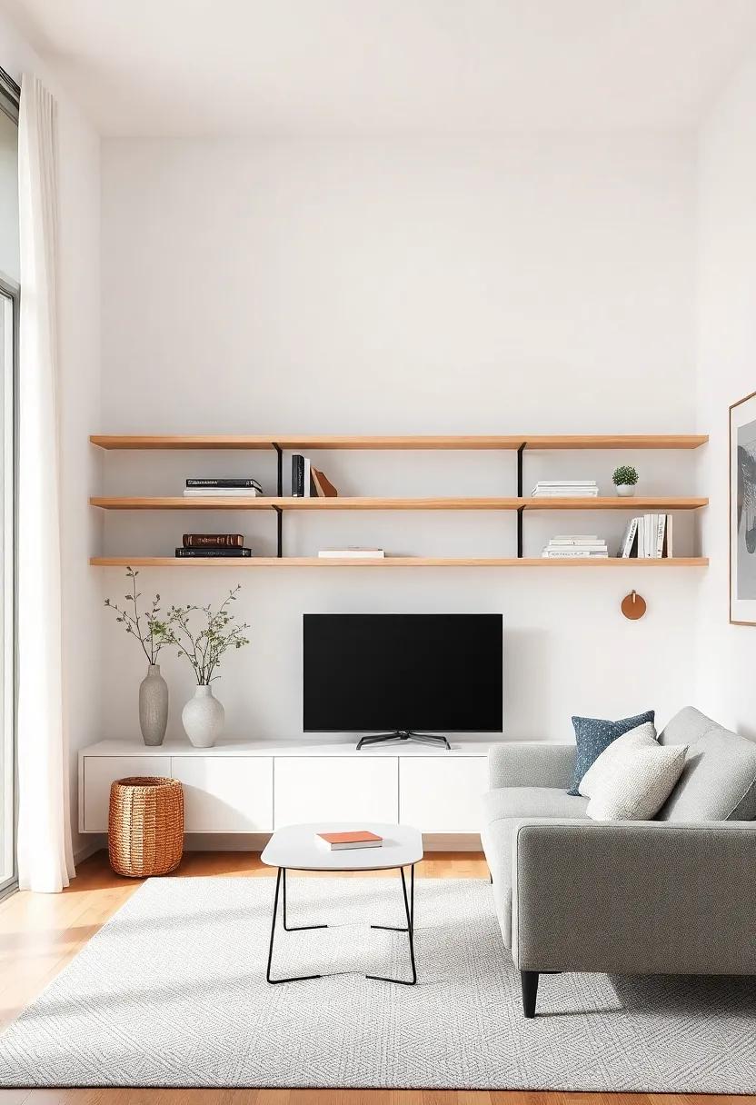 Floating Shelves: Open Airy Feel with Minimalist Storage Options
