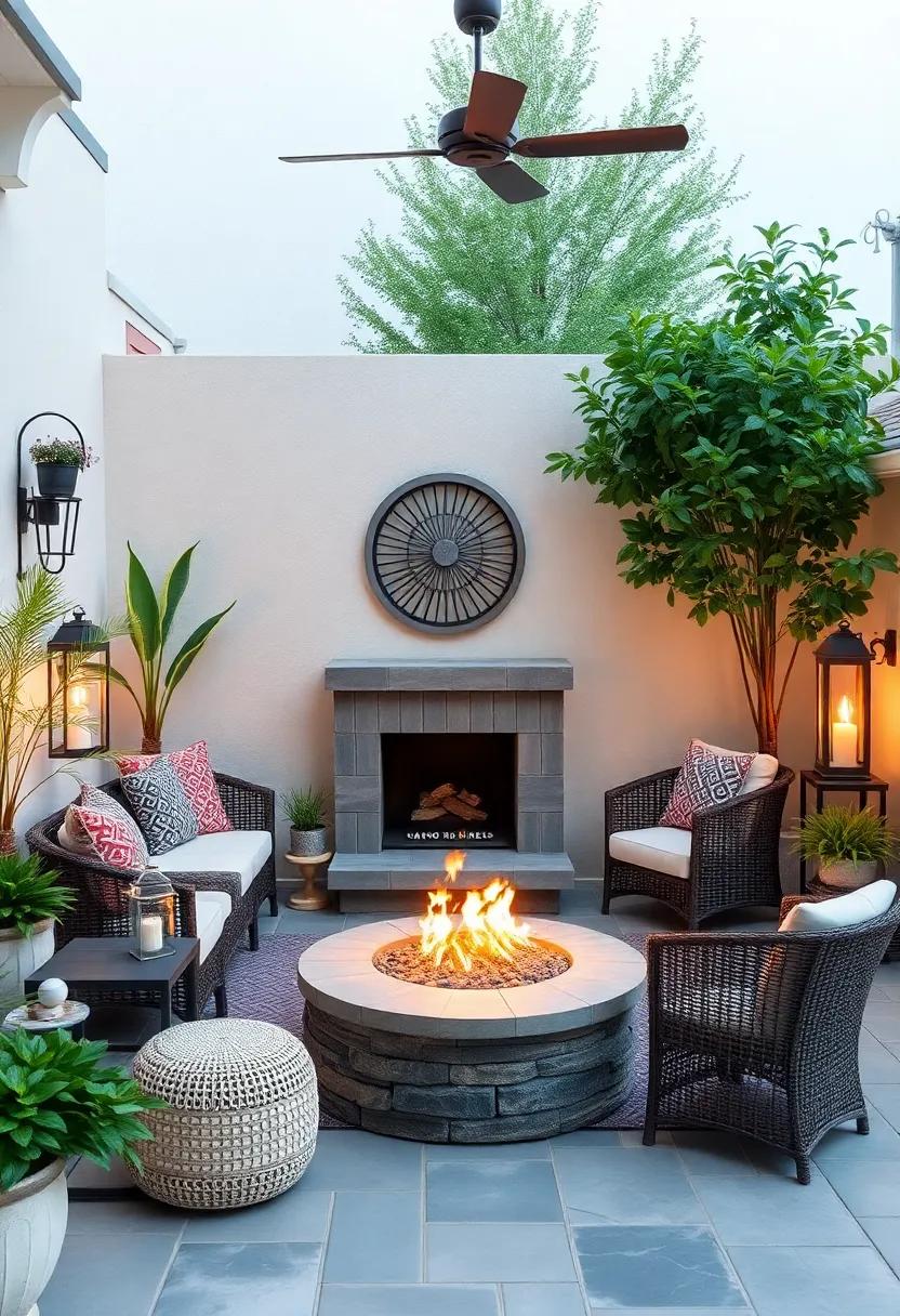 Creating Enchanting Nooks With Cozy Seating Around a Fire Feature
