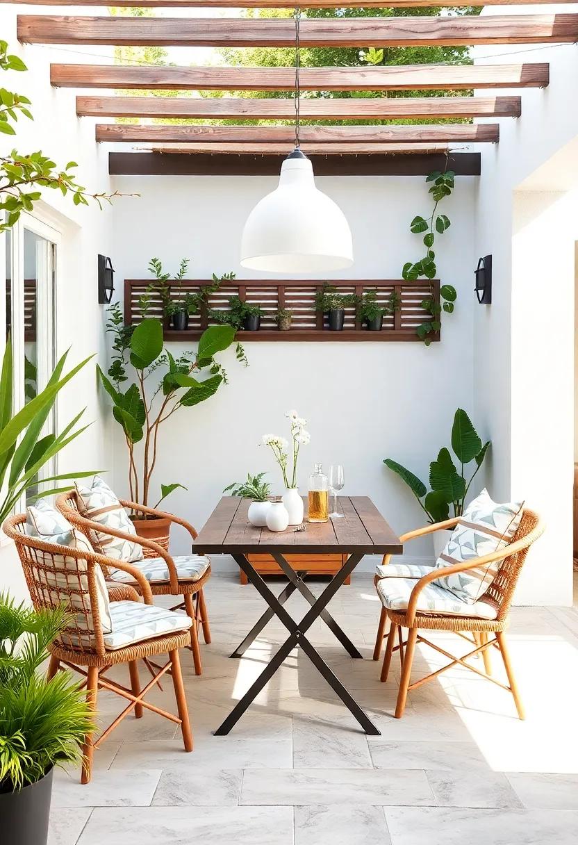 Maximizing Charm With Multifunctional Tables for Dining and Relaxation