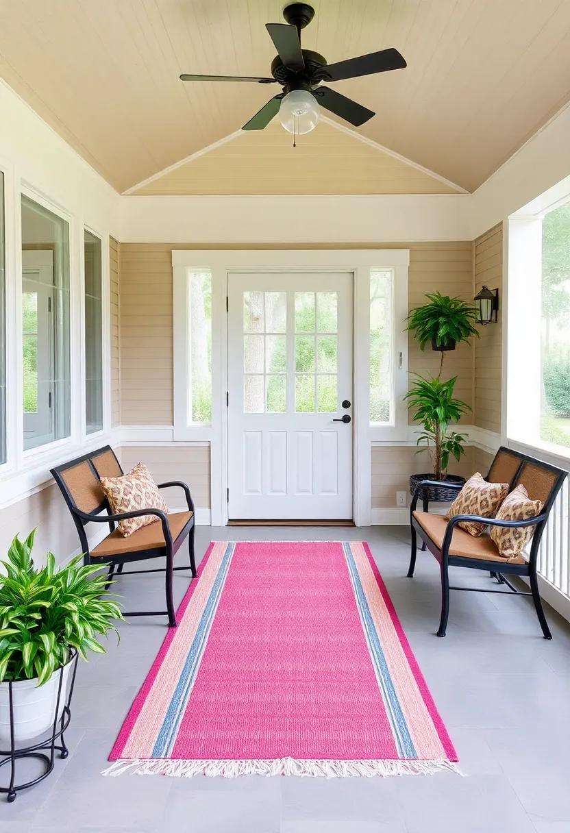 Mixing Patterns and⁤ Textures⁤ for⁤ a unique Small Screened ⁤porch ⁢aesthetic