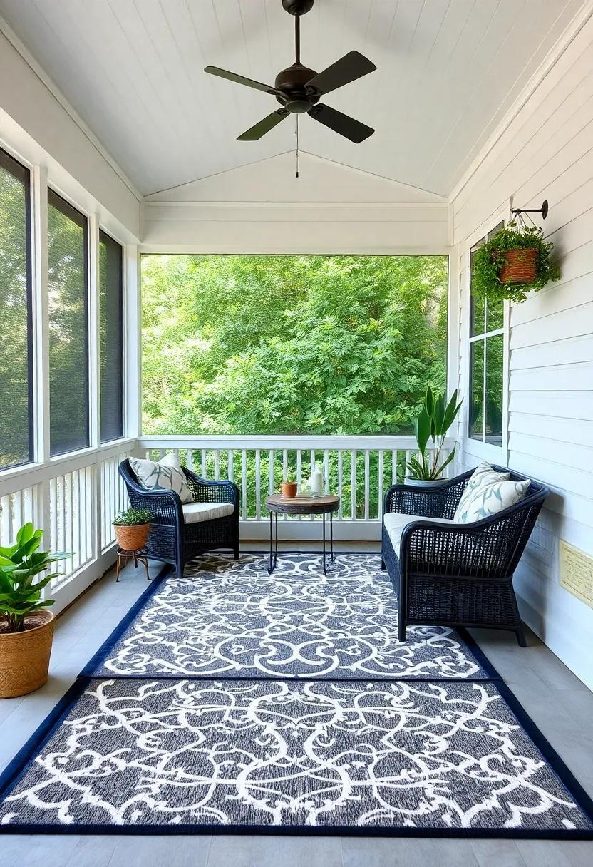 Creating an Inviting⁤ Atmosphere with Layered Rugs on⁢ Your‌ Porch