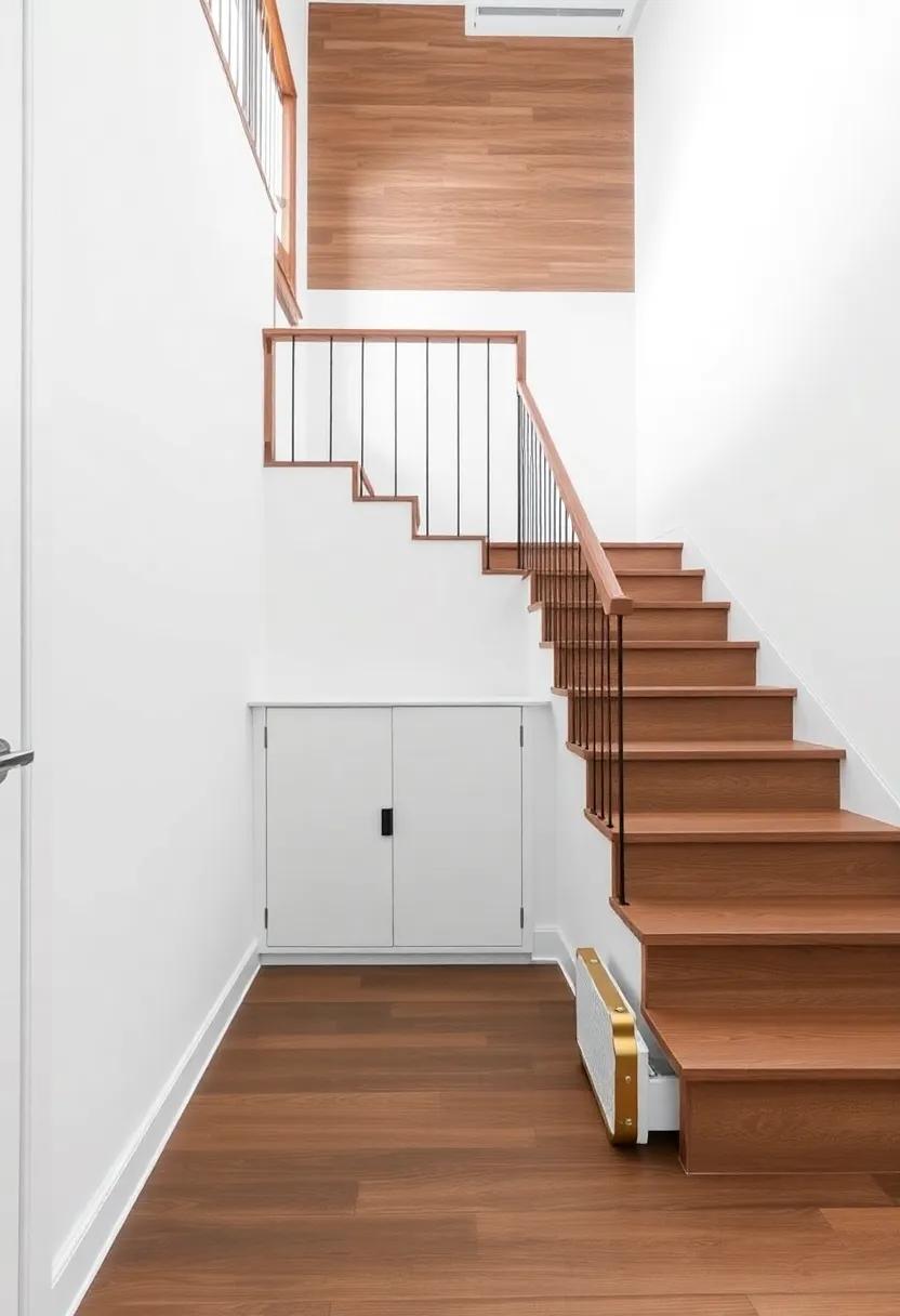Creative Use of Drawers ⁣and Cabinets Underneath Staircases