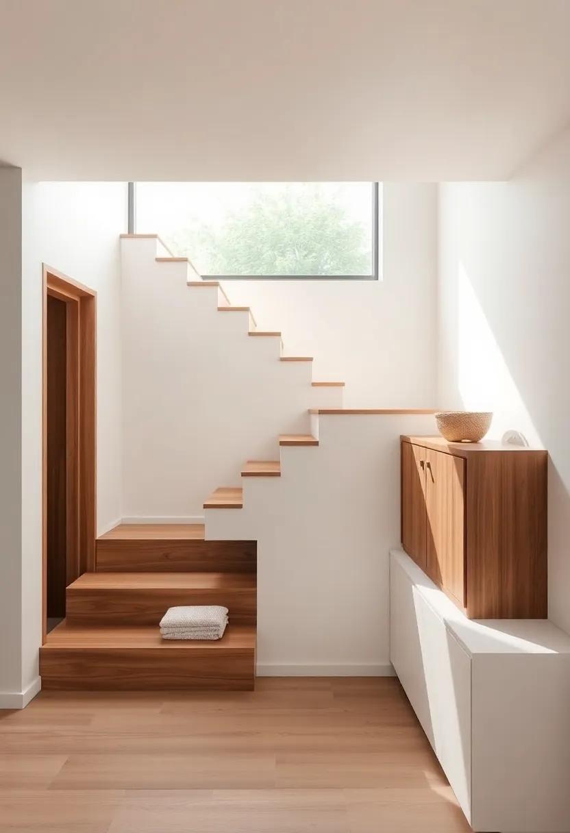 Inviting Natural Light Into​ Cleverly Designed Staircase Storage