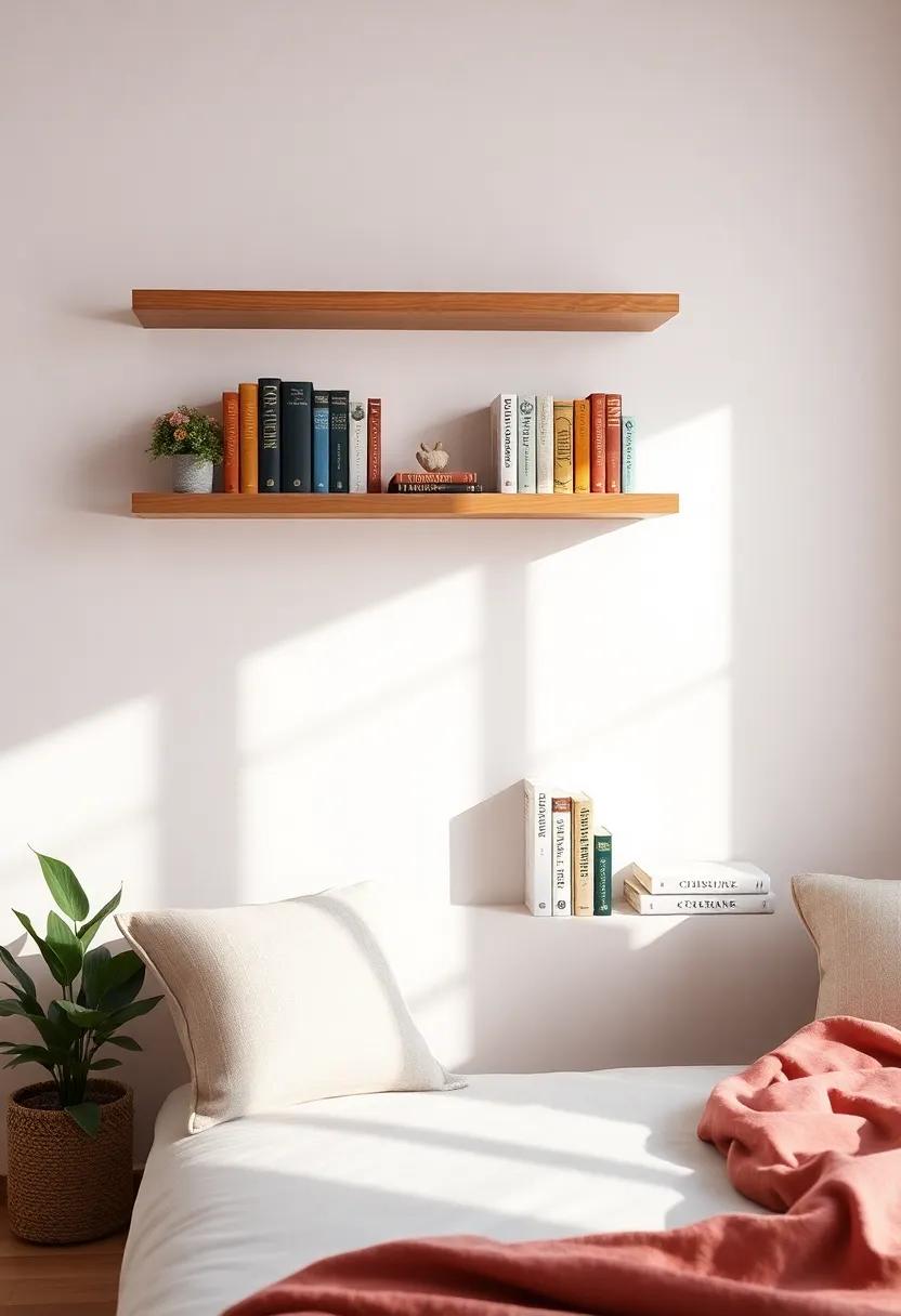 Floating Shelves: ⁣Install floating shelves to showcase⁤ your favorite stories and create an ethereal‌ feel while saving space