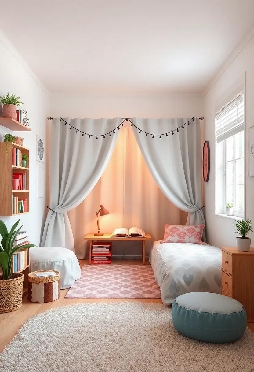 Secret Reading Space: Build a hidden alcove or tent within the⁤ room⁢ for a secretive reading spot that sparks adventure