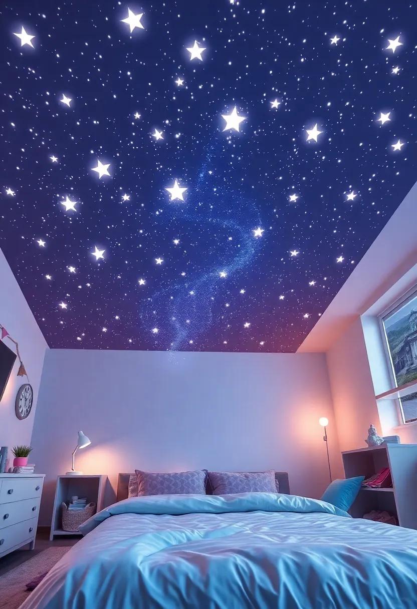 Starry Ceiling: Apply ⁤glow-in-the-dark stars to​ the⁢ ceiling for⁢ a celestial view, perfect for nighttime story sessions