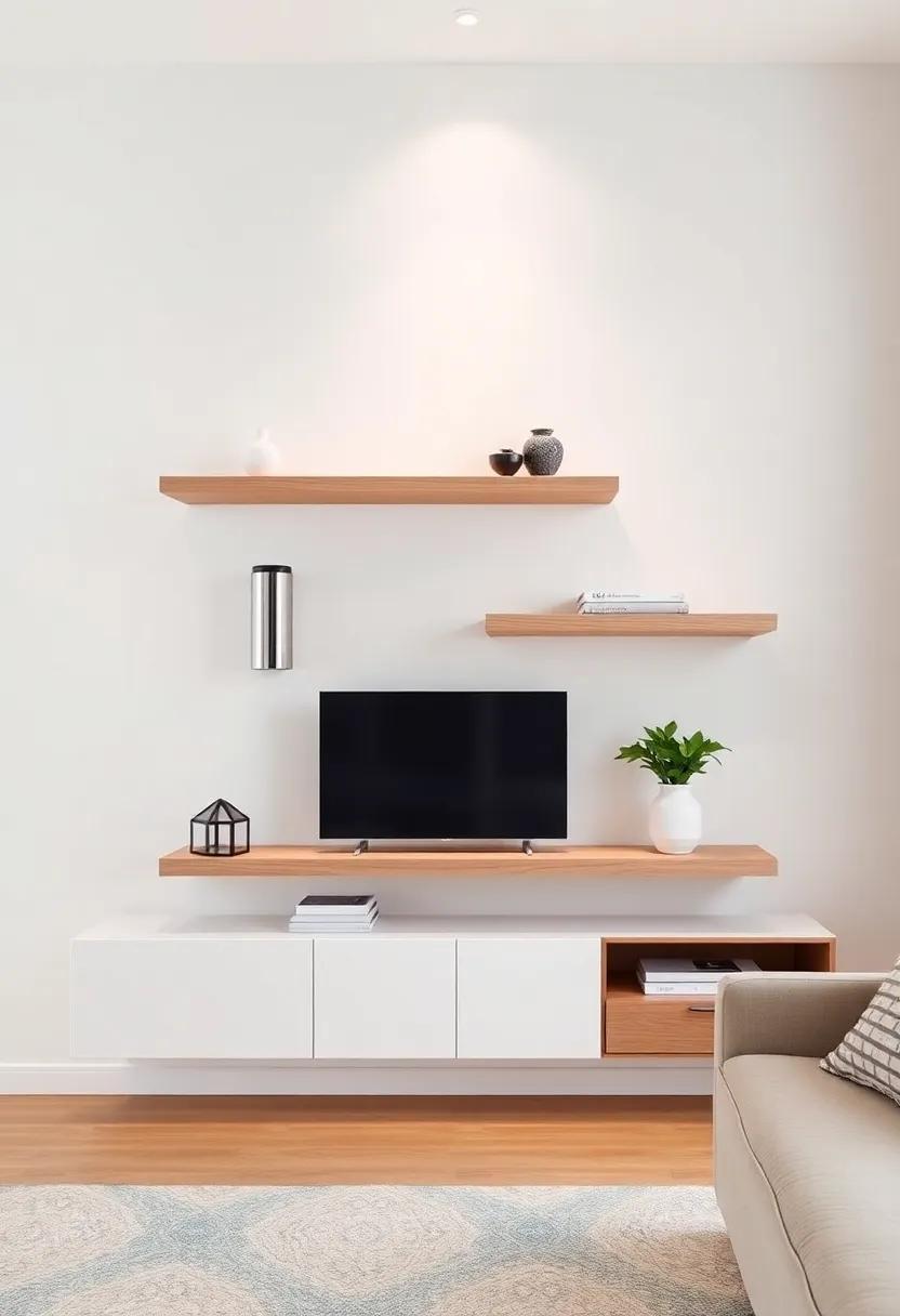 Layering Heights: Visual Depth with Varied Floating Shelf Levels
