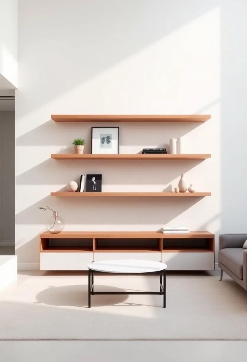 Open Space Concept: Utilizing Floating shelves to Enhance Airiness