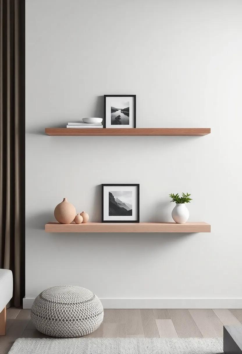 Showcasing Artwork: Floating Shelves for Your Creative Displays