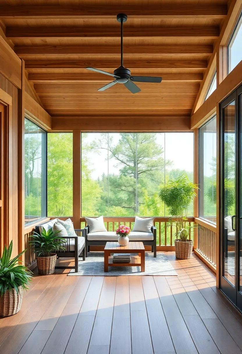 Natural Harmony: Wood and Glass for Light and Airy Spaces