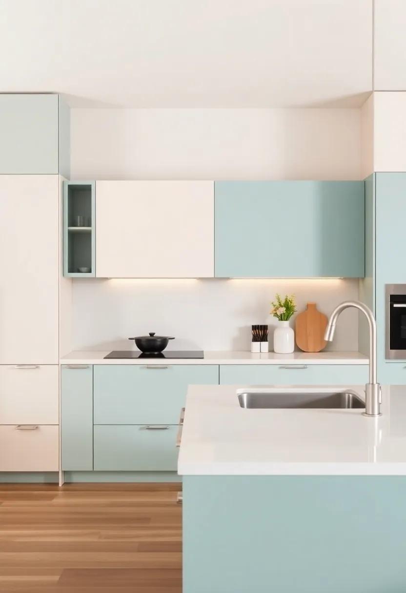 Soft Neutrals Meet Vibrant ⁢Hues:‍ A​ perfect Blend for Modern Kitchens