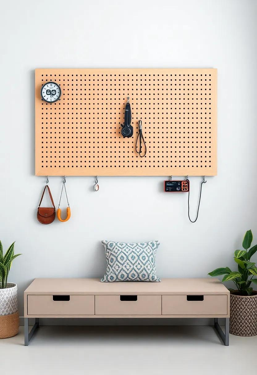 Functional ‌Wall Art: Use ‌pegboards or hooks ‌for ⁢a creative storage solution that doubles as a⁣ decorative feature,​ showcasing your personal style