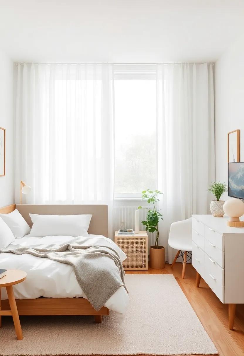 light and airy Decor: Opt for light-colored curtains, bedding, and ⁣furnishings to create an⁤ illusion of space while enhancing natural light in the ​room