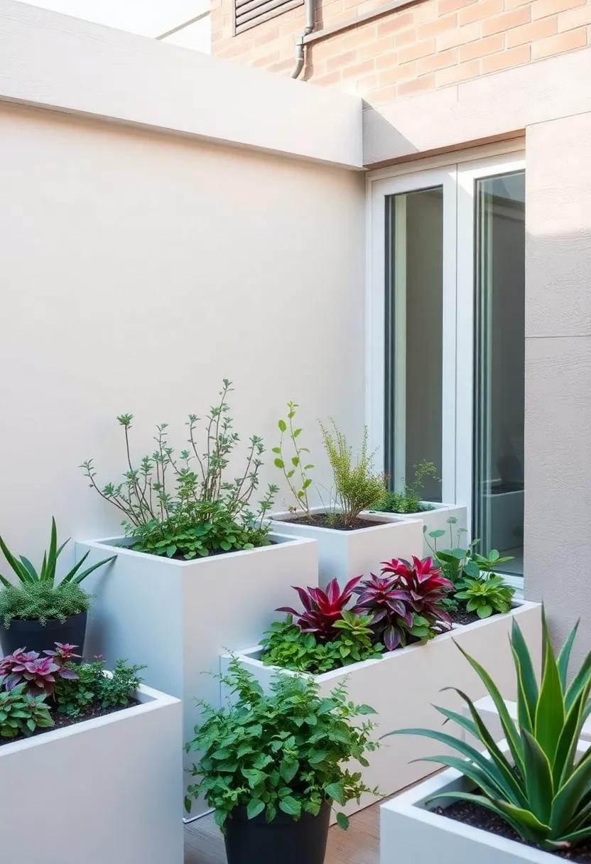 Edible Gardens: Create a small herb or vegetable garden in planters, merging aesthetics with functionality and promoting sustainable living