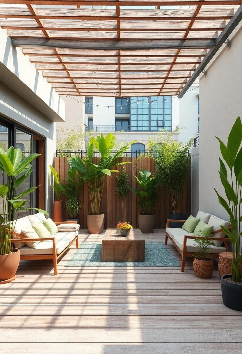 Sustainable Materials: Use reclaimed wood, bamboo, or recycled materials in your patio design to showcase your commitment to eco-friendly living