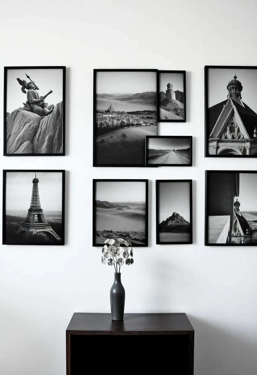 Timeless Charm of Vintage Black-and-white Wall Art in Interior Design