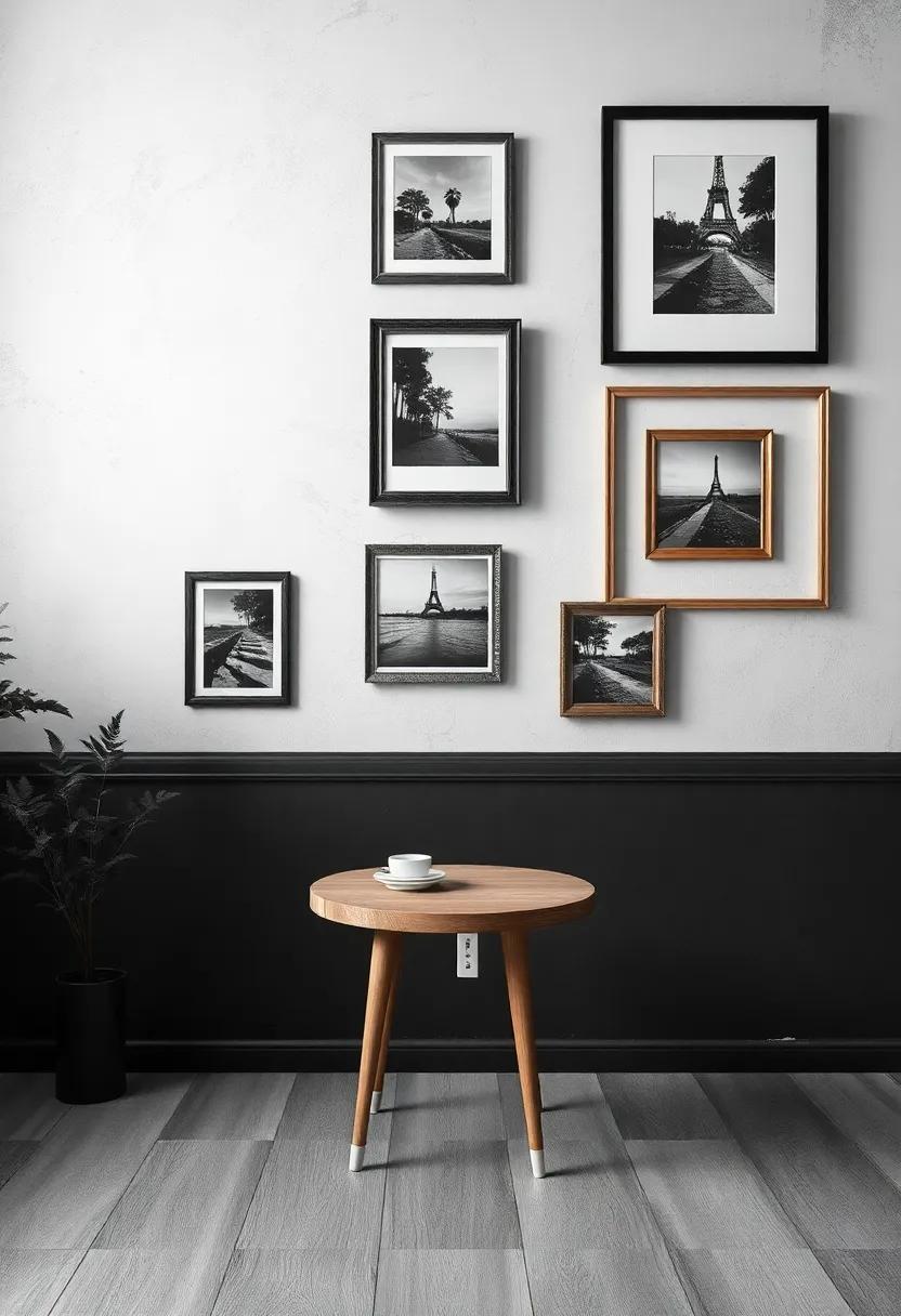 Contrasting Textures: Enhancing Depth with Vintage frames