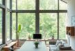 Bringing Nature Indoors: The Rise of Biophilic Home Offices with Expansive Windows