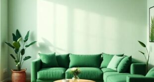 27 Stylish Ideas for a Green Couch and Wood Furniture Living Room Aesthetic