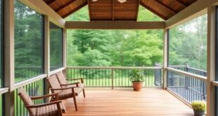 29 Stunning Screened Porch Flooring Ideas with Beautiful Wooden Decking