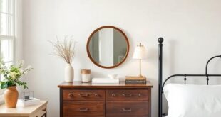 Charming Farmhouse Bedroom: Embracing Wrought-Iron Accents for Timeless Style